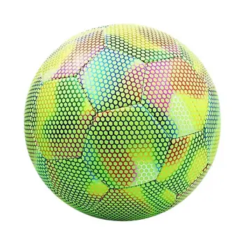 Флуоресцентный Светящийся Футбольный мяч Взрослый Размер 5 Детский Светится В Темных Местах После Поглощения Света Футбольным Мячом