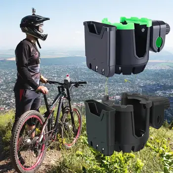 Подстаканник для велосипеда, вращающийся на 360 градусов, Универсальный подстаканник для велосипеда 2 В 1, подстаканник для велосипеда с держателем для мобильного телефона, коробка для хранения
