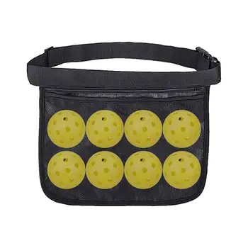 Держатель поясной сумки для пиклбола, сетчатая поясная сумка, тренировочная поясная сумка с 8 шариками, поясная сумка для пиклбола с 8 шариками для