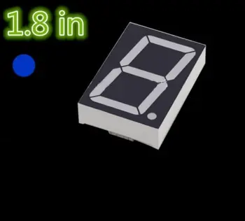 5 ШТ. 1,8-дюймовый 1-значный синий светодиодный дисплей с 7-сегментным общим катодом