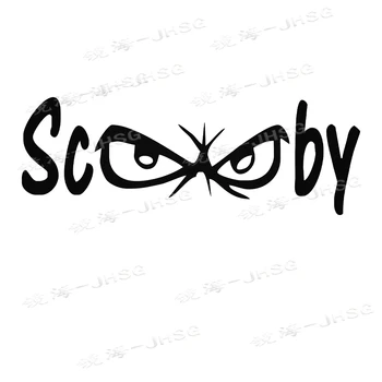 Изысканная наклейка на автомобиль - Scooby Eyes - Виниловая наклейка, подходящая для автомобилей / Мотоциклов / Ноутбуков / Окон / Стен - Водонепроницаемый ПВХ