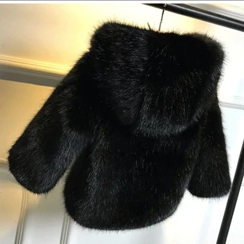 Зимняя мода 2022 года для девочек и мальчиков, толстое теплое пальто из искусственного меха, детская куртка с капюшоном для малышей