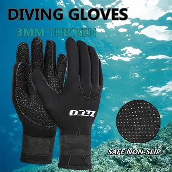 2023 1 Пара перчаток для дайвинга 3 мм, Противоскользящие Износостойкие, морозостойкие, плавательные перчатки для серфинга с маской и трубкой