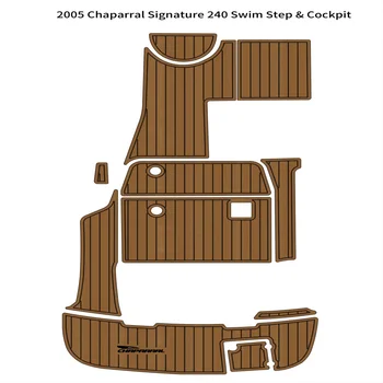 Качество 2005 Chaparral Signature 240 Платформа для плавания кокпит Лодка EVA коврик для пола из тикового дерева