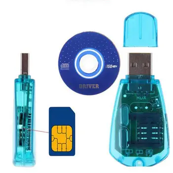 Устройство чтения SIM-карт Blue Professional Mobile Phone Standard USB Copy Cloner Writer Для Резервного Копирования SMS-сообщений