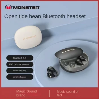 Наушники Monster Open Ear AC500 Bluetooth, новые спортивные наушники с беспроводной проводимостью, водонепроницаемые наушники с шумоподавлением и микрофонные вкладыши