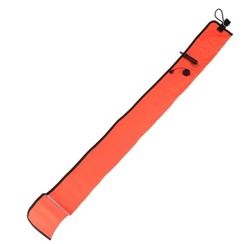 Надводный Маркерный Буй для подводного плавания длиной 1 м Сигнальная трубка SMB для обеспечения безопасности видимости Сигнальная трубка Поплавка красного цвета