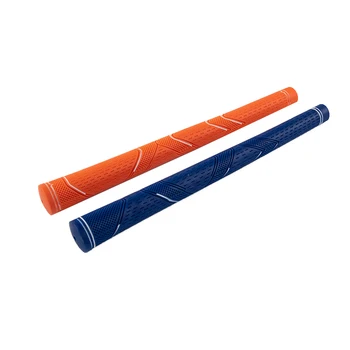 Синяя оранжевая резиновая ручка для гольфа для детей, тренировочная железная клюшка, ручка для клюшки, резиновая противоскользящая