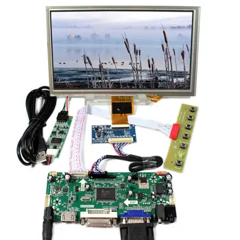8-дюймовый Сенсорный ЖК-экран 1024X600, 8-дюймовый дисплей ZJ080NA-08A + плата ЖК-контроллера HD MI DVI VGA