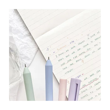 Цветная Гелевая ручка Пастельных тонов, Быстросохнущая Чернильная ручка с тонким наконечником 0,5 мм, Канцелярские принадлежности, Дневник для записей