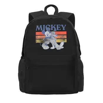 Женский рюкзак Disney Mickey And Friends Mochila, детская школьная сумка Mickey And Pluto Line, подростковый рюкзак большой вместимости