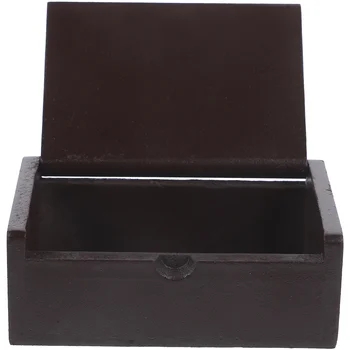 Деревянная коробка для рецептов Контейнер для карточек с рецептами Деревянный держатель для карточек с рецептами Чехол для хранения карточек для рабочего стола Случайный узор