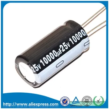 5PCS 10000 МКФ 25V 25V 10000 МКФ Алюминиевый Электролитический конденсатор 25 В/ 10000 МКФ Размер электролитического конденсатора 18*35 мм
