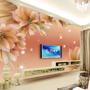 wellyu papel de parede para quarto Пользовательские обои Dream flower цветочный ТВ фон стены papel de parede 3d обои