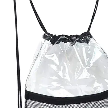 Прозрачная сумка на шнурке, водонепроницаемая легкая подпруга, Маленькая прозрачная сумка для спортивных мероприятий, путешествий в спортзал, мужчин, женщин, плавания