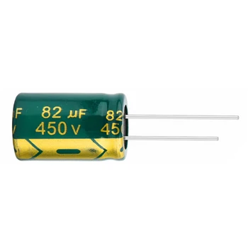 5 шт./лот 450 В 82 мкф 450 В 82 мкФ Высокочастотный Низкий ESR алюминиевый электролитический конденсатор размер 16*25 Мм Допуск 20% 20%