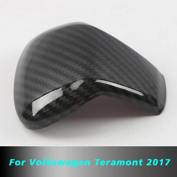Для Volkswagen Teramont 2017 Ручка переключения передач головки автомобиля, накладка на ручку, наклейка, накладка на головку переключения передач, углеродное волокно