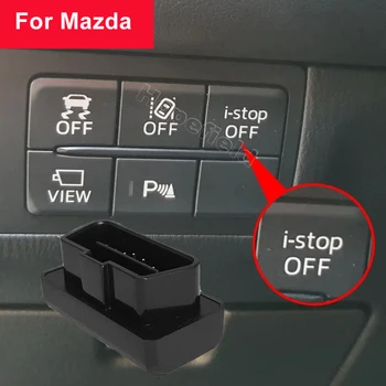 Автомобильный Переключатель Start Stop Auto Engine OBD i-stop кнопка выключения Для Mazda 3 bm bn CX5 kf 2012 2020 cx3 cx4 Atenza Axela 2019