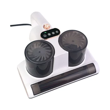 Пылесос для кровати модернизированной версии с двойным пылесборником и вращающейся щеткой с технологией высокого нагрева (штепсельная вилка США)