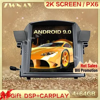 DSP Carplay Tesa-экран 4G + 64 ГБ Android 9,0 Автомобильный мультимедийный плеер для Honda CRV 2007 2008-2012 GPS Радио Авто стерео головное устройство