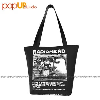 Рок-группа Radiohead, Том Йорк, модные сумки, многоразовая сумка для покупок, супермаркет