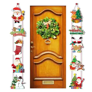 Рождественский Баннер, Вывеска во дворе, Вывеска на крыльце, Дверь гаража, Стена для Рождественской вечеринки, Санта-Клаус, Снеговик, Чулок, Олени, товары для дома.