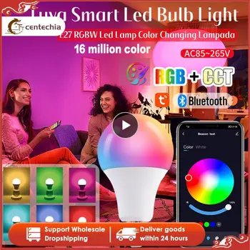 Умная Светодиодная Лампа Tuya 10 Вт Светодиодная Лампа B22 E27 Беспроводное приложение Bluetooth RGB Умная Светодиодная Лампа Для Google Assisatnt Smart Life