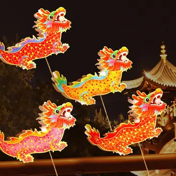 Весенний фестиваль 2024 года Фонарь с драконом Китайский традиционный фонарь с драконом ручной работы DIY Craft Lucky Lantern для празднования Нового года