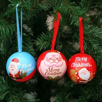 Рождественские украшения Банки для конфет Рождественские Шары Подарки для подвешивания на елку Праздничные Подарки С Рождеством Знак
