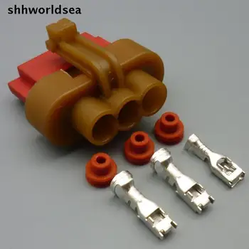 worldgolden 5/30/100 комплектов 4,8 мм 3-контактный автоматический водонепроницаемый разъем жгута проводов