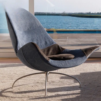 Современный простой диван-кресло для отдыха, одноместный стул специальной формы, дизайнерский модельный дом, офис продаж, кресло со спинкой