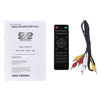 DVD EVDs-плеер для Smart TV с поддержкой 1080P 2200 Вт USB-вход без региона Домашняя стереомузыка Mini