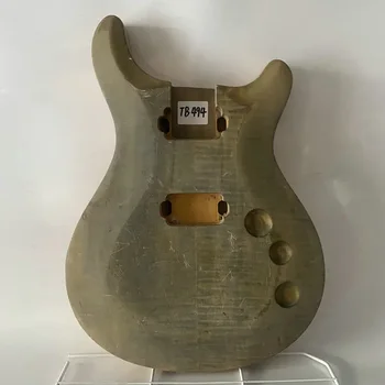 TB494 Незаконченный корпус гитары из массива дерева + столешница из обожженного клена, жесткая Поверхность рук, повреждения, грязь и трещины Специальные распродажи