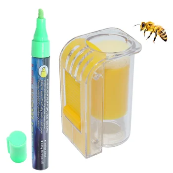 1 Комплект Маркеров Пчелиной Матки Для Пчеловодства Набор Для Маркировки Выращивания Флакон-Ручка Mark King Beekeep Product Supplies Распознавание Пчелиной Матки