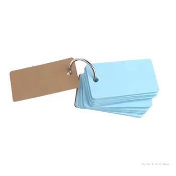 Связующее Кольцо из Крафт-бумаги M17F Easy Flip Cards Для Изучения Блокнотов DIY Канцелярские Принадлежности