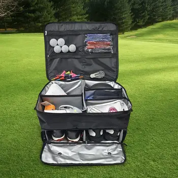 Органайзер для багажника для гольфа, 2-слойный портативный водостойкий багажник для гольфа
