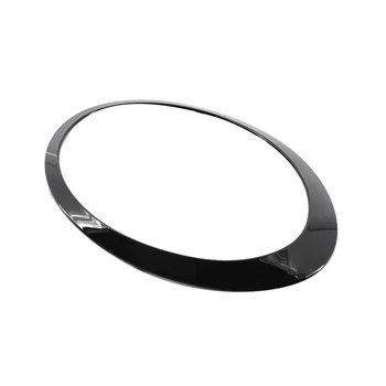 Левое глянцевое черное кольцо для отделки фары для MINI Cooper S F55 F56 F57 2014-2019 гг.