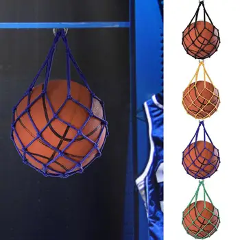 Сумка с сеткой для футбола ручной работы, цветная сетчатая сумка для переноски, складная спортивная сумка для переноски мяча с нагрузкой 10 кг, сумка для хранения мяча