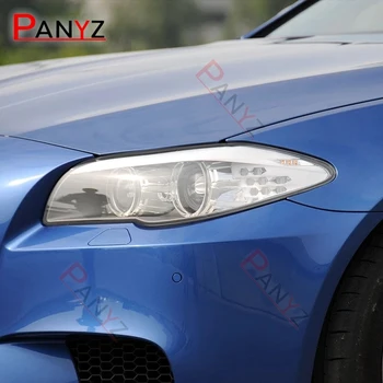 2 Шт Защитная Пленка Для Автомобильных Фар Восстановление Фар Прозрачная Черная Наклейка TPU Для BMW M5 F10 F90 2011-2020