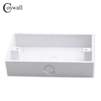 Внешняя монтажная коробка Coswall 146 мм * 86 мм * 32 мм для стандартного выключателя и розетки 146 * 86 мм Применяется для любого положения поверхности стены