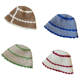 Летние женские шляпы С широкими полями, Солнцезащитная Шляпа Рыбака, Прекрасная Широкополая шляпа
