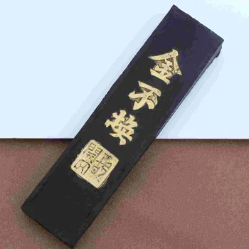 Китайский Каллиграфический Чернильный Камень Ручной работы, Чернильный блок, Чернильная Палочка для Китайской Японской каллиграфии и живописи (Черный)