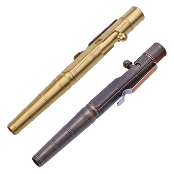 Ретро бамбуковая ручка типа болта Cool Bolt Pen Гладкая гелевая ручка для письма D5QC