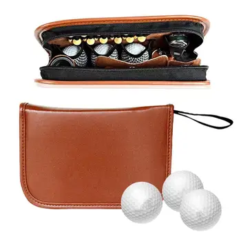 Сумка для мяча для гольфа, мини-сумка для гольфа, сумка-органайзер, кошелек, портативный многофункциональный чехол-протектор и органайзер с прорезями для хранения
