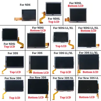 JCD Верхний Нижний и верхне-нижний ЖК-экран для NDS Lite NDSL для NDS для NDSi LL XL Для 3DS 3DSLL 3DSXL Новый 3DS LL XL