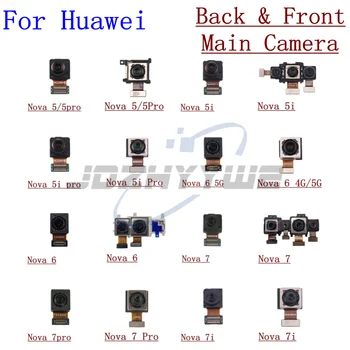 Оригинальный модуль задней основной и фронтальной камеры, Гибкий кабель датчика для Huawei Nova 5 5i 6 4G 5G 7 7i Pro, Запасные части