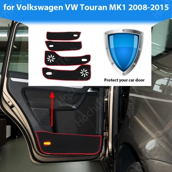 Наклейка на боковую кромку Дверного щитка, защитный коврик для Volkswagen VW Touran MK1 2008-2015, наклейка на противоударную накладку на дверь автомобиля