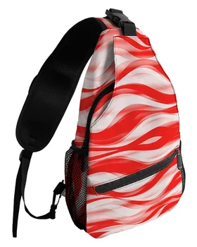 Абстракция, Градиентная линия, Цветной блок, драпировка, нагрудные сумки для женщин, мужские водонепроницаемые спортивные сумки, сумка через плечо на одно плечо