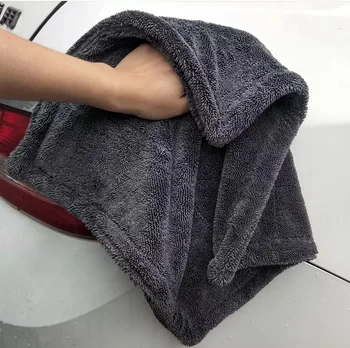 Водяное полотенце с оплеткой 2 размера, полотенце для уборки, однослойное толстое переплетенное полотенце с оплеткой, водопоглощающее полотенце для мытья автомобиля, полотенце для чистки автомобиля