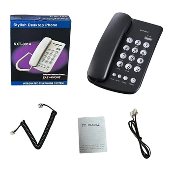 Проводной стационарный телефон Стационарные телефоны с большой кнопкой Стационарный телефон для офиса, дома, в отеле, в ванной комнате, телефон для экстренной помощи